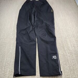 Gore Tex Track Pants Women Large Waterproof Ankle Zip Mesh Lined Black Running